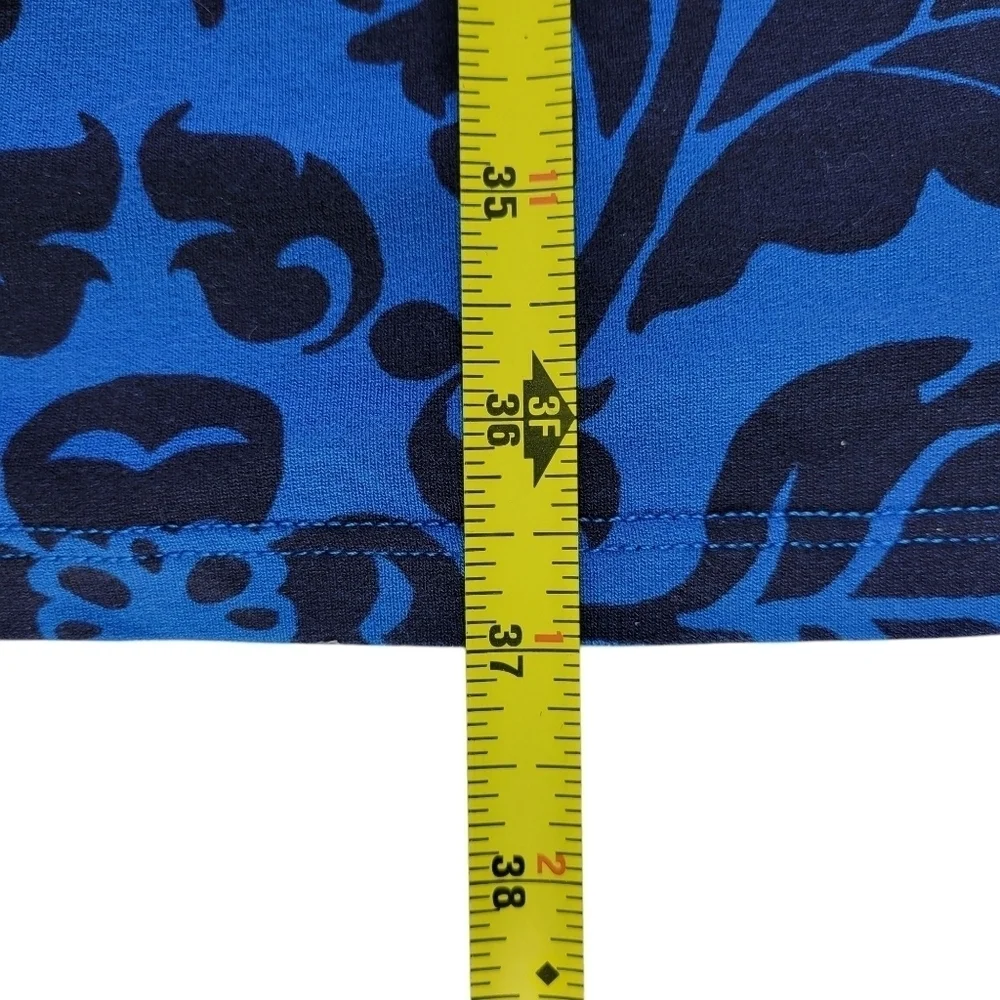 Boden Henrietta Faux Wrap Dress Size 8 Blue Navy Surplice Long Sleeve Jersey